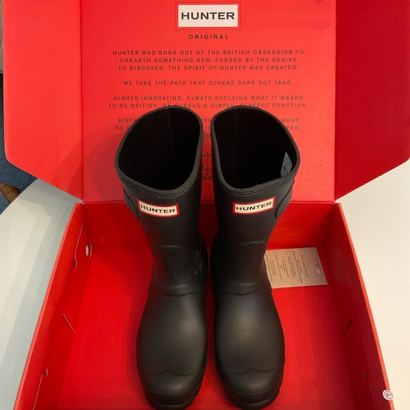 Hunter Original Short Black Waterproof Boots - Picture 5 of 15